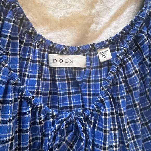 DÔEN Blue Plaid Dress - Picture 5 of 5